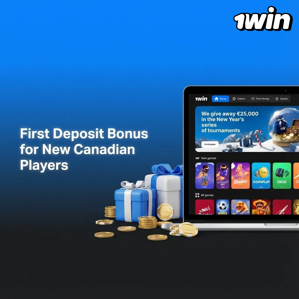 Banner for new Canadian players: 500% first deposit bonus up to C$750 for casino games and sports betting