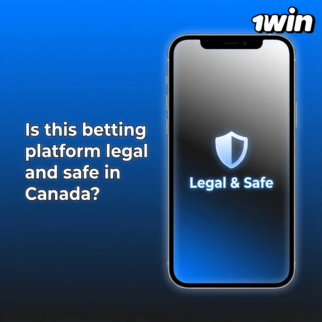 Illustration asking if a betting platform is legal and safe in Canada, with icons for licenses, privacy, and responsible gaming.
