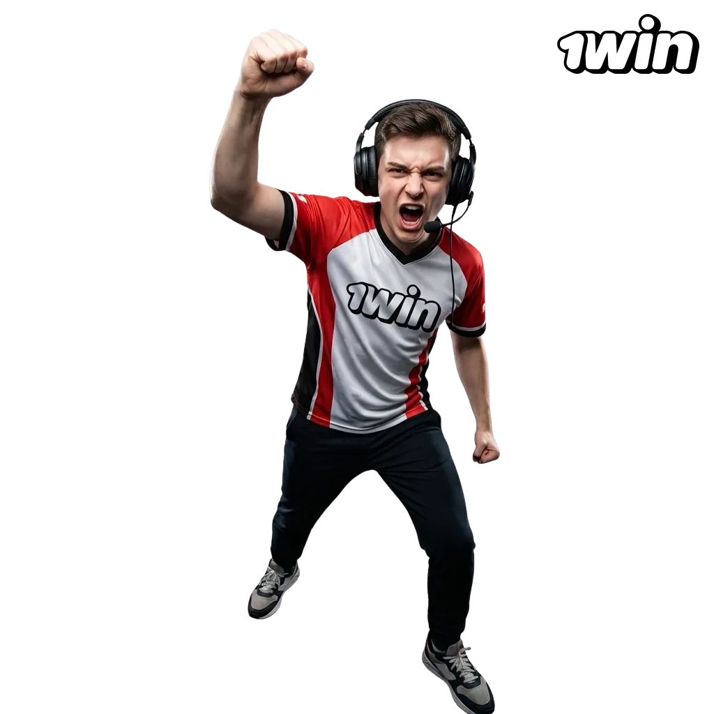 1win Canada esports betting banner with game icons, 500% welcome bonus offer, and mobile app shown on a smartphone