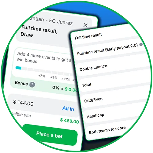 Set limits that suit you and manage your bets at 1win.