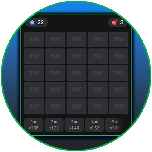 Play Mines with fast rounds at 1win.