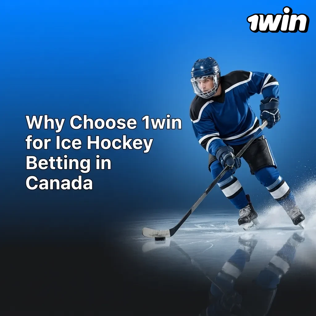 1win Canada interface showing multiple ice hockey leagues, live odds, stats, and cash-out options on desktop and mobile