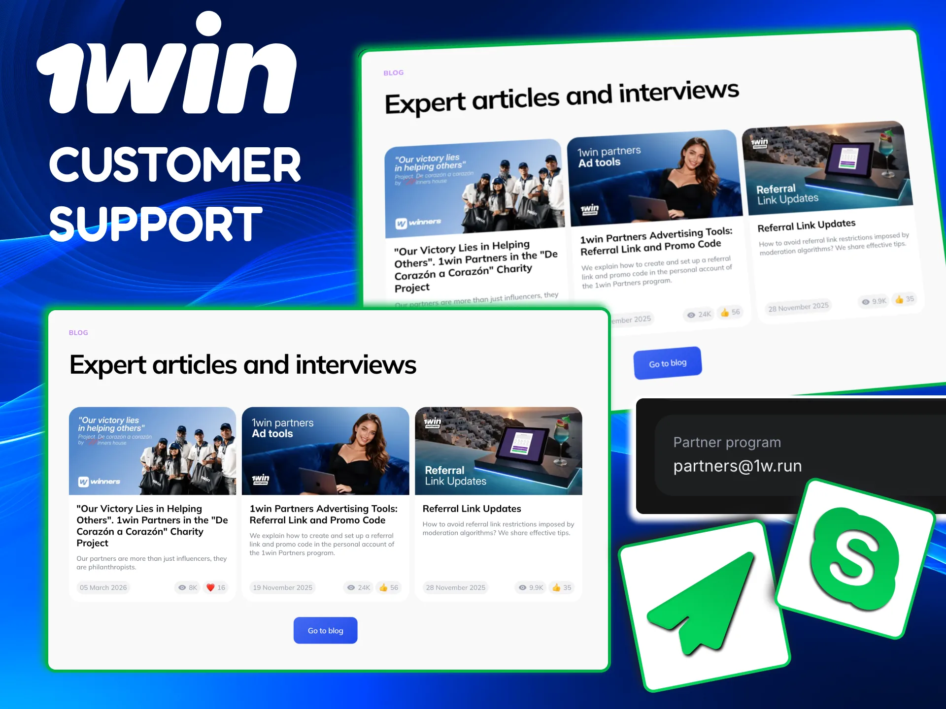 Canadian 1win partners get round‑the‑clock help via chat, email, and dedicated managers.
