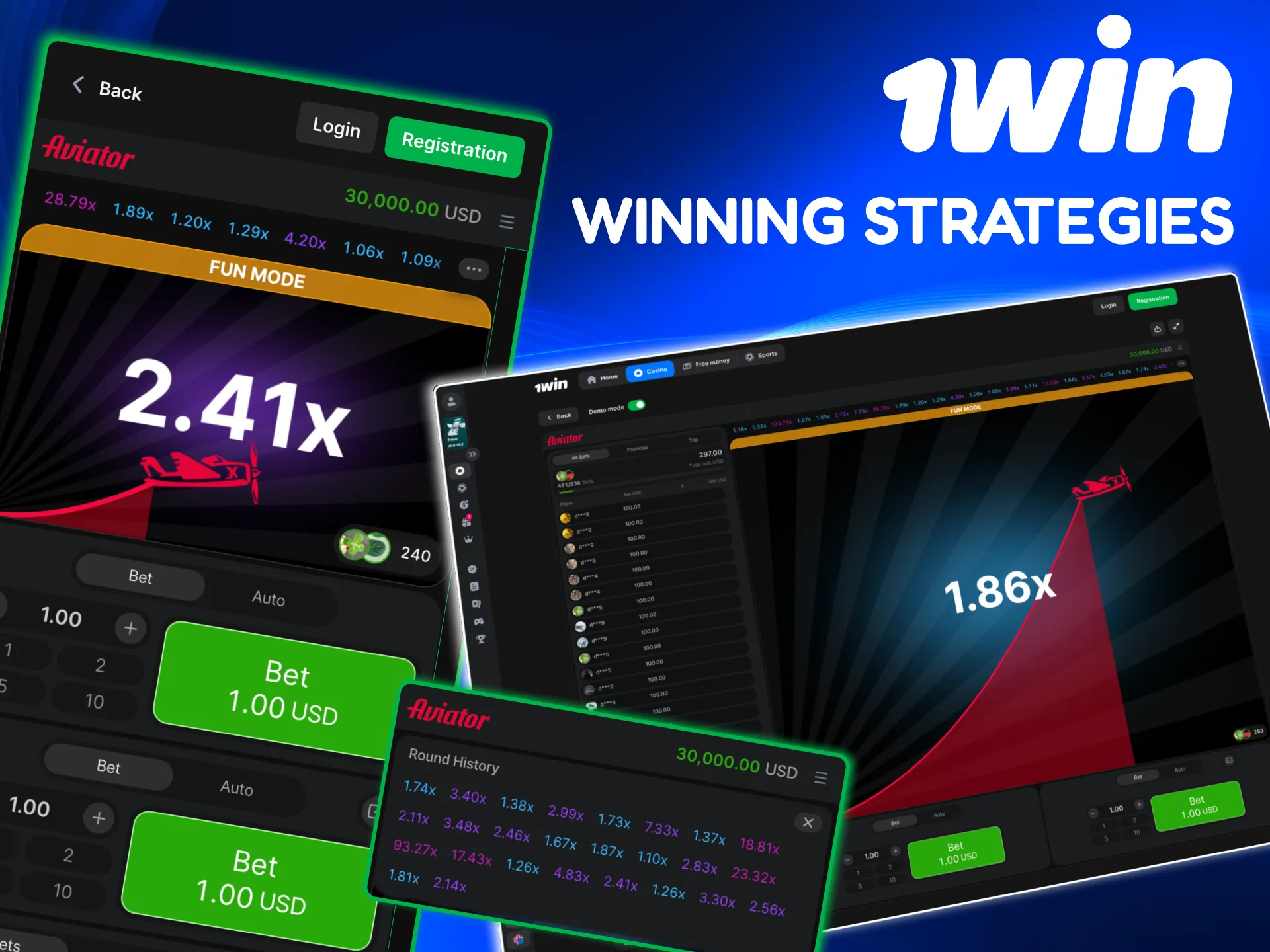 Smart 1win Aviator approach using small bets, auto cash‑outs, and session limits.