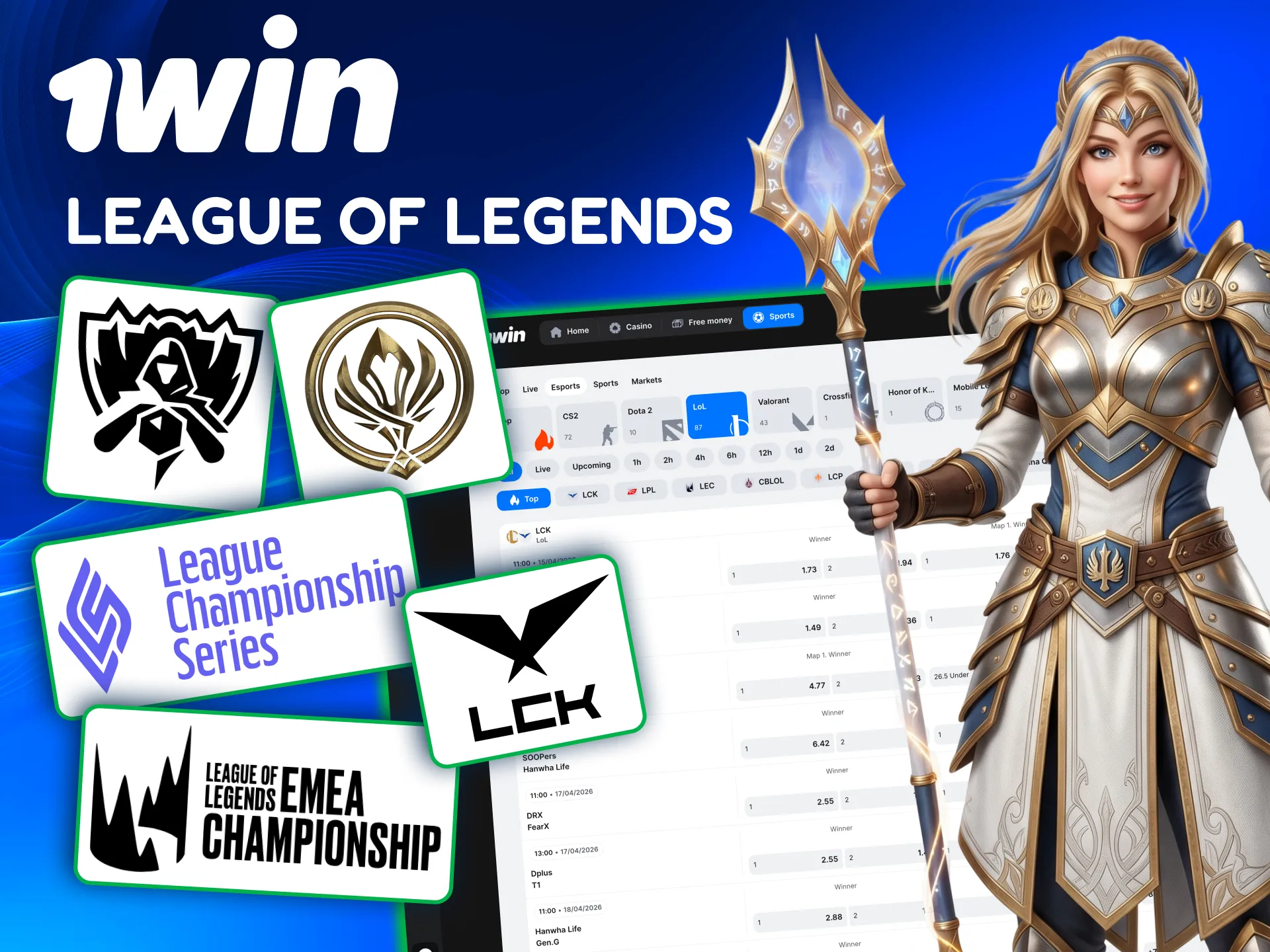 1win League of Legends betting using meta trends and regional playstyles.