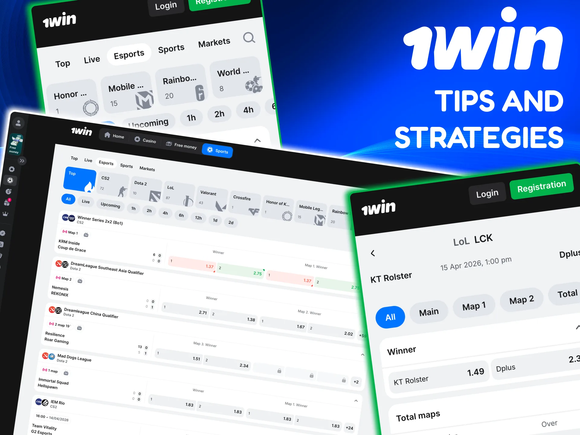 Smart 1win esports advice using fixed stakes form analysis and discipline.