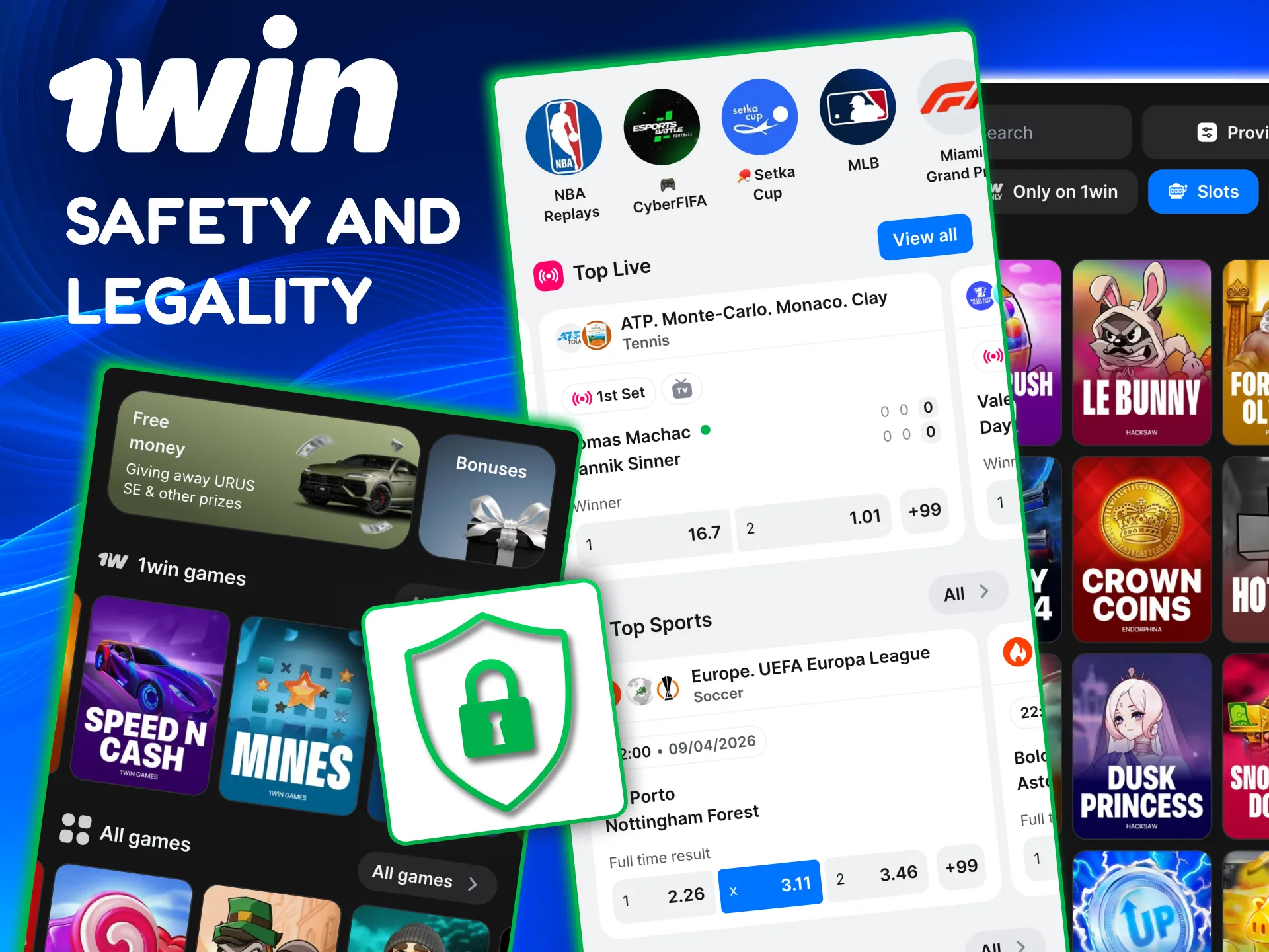 1win Canada safety with Curaçao licence, SSL protection and responsible gaming tools.