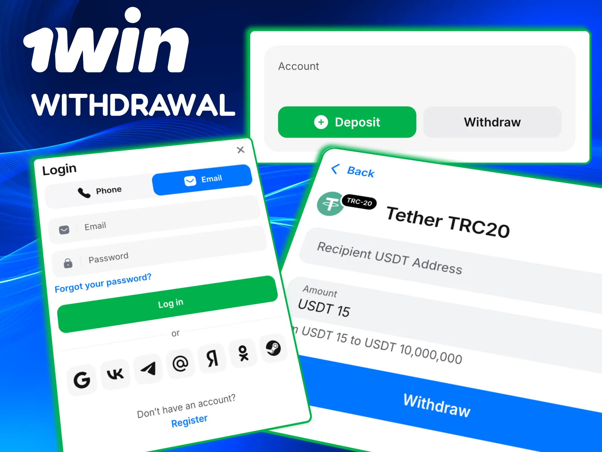 How to complete a 1win withdrawal request.