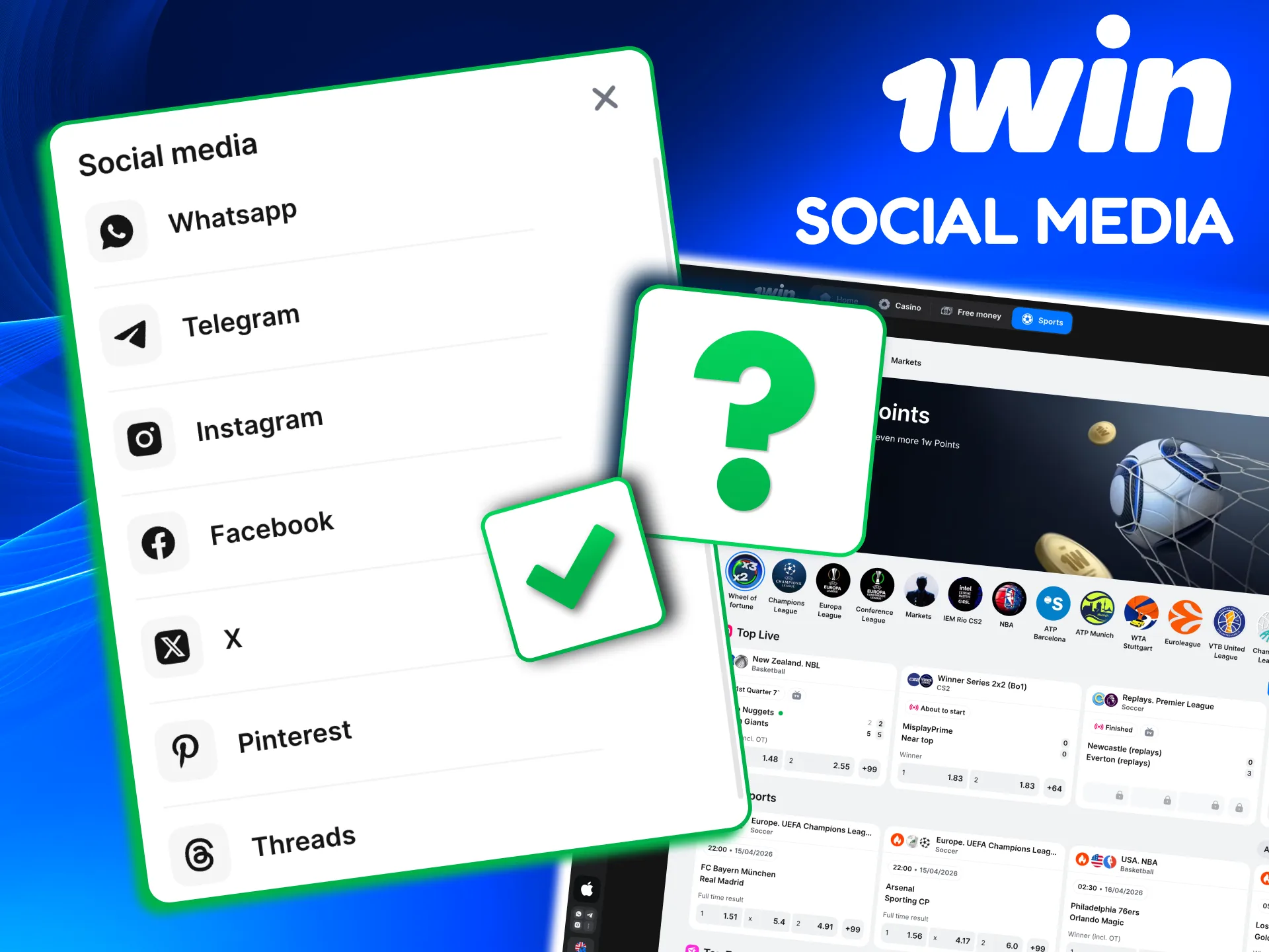 Basic help for Canadian users via 1win social and messaging support.