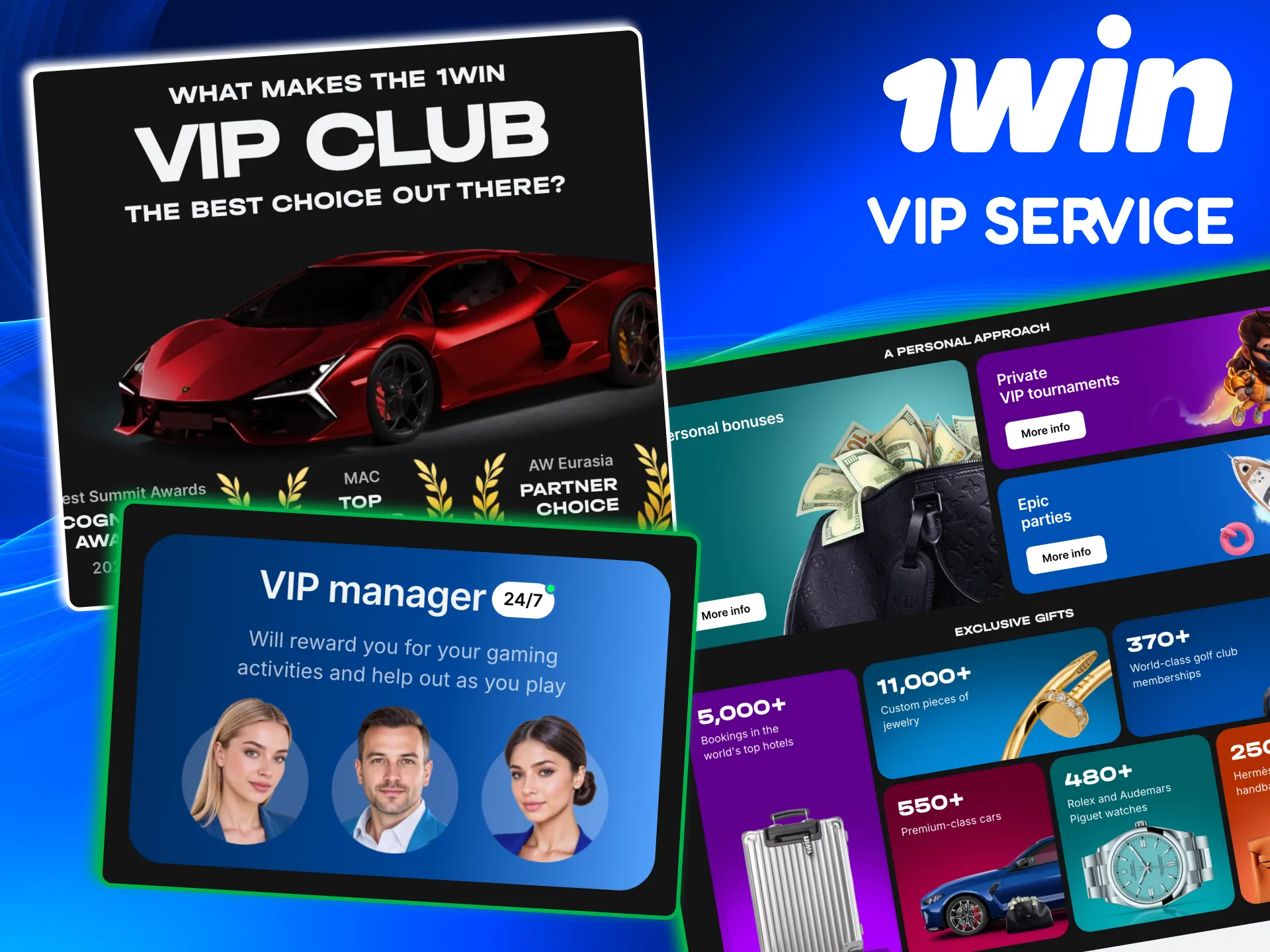 Priority 1win support options for eligible players.